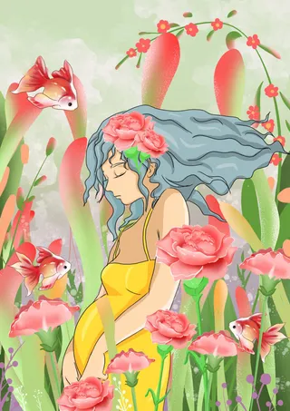 母亲节 母亲节插画 母亲节宣传