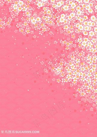 精美粉红花纹背景素材图片下载