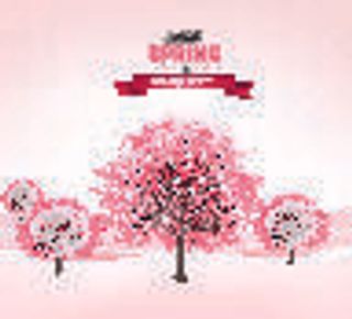 欢迎春天到花开风景