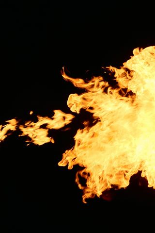 火焰火的燃烧瞬间火的自然状态