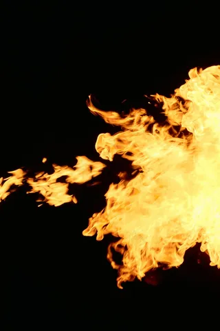 火焰火的燃烧瞬间火的自然状态