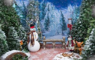 儿童照相拼接背景