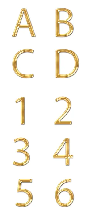 金色金属字样机