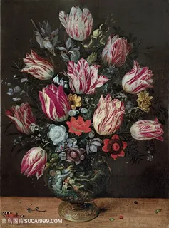 欧式花卉油画图片