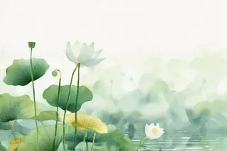 简约水墨绿色国风背景