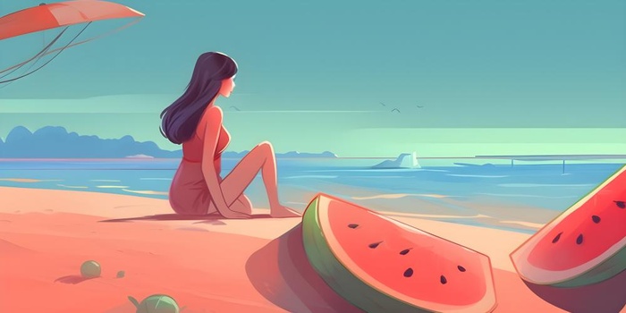 夏日海边沙滩背景