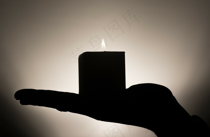 蜡烛, 手, 烛光, 火焰, 阴影, 侧影