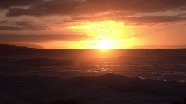 海洋, 波浪, 日落, 表面, 海滩, 自然, 天空, 海