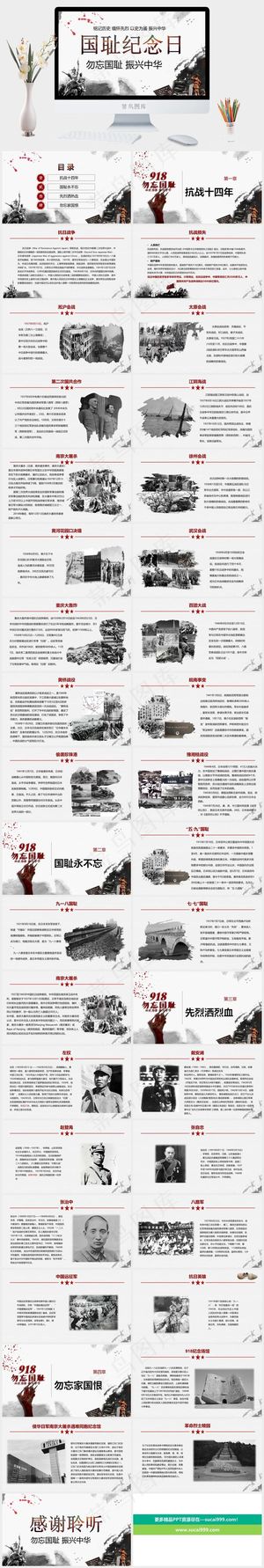 近代史历史PPT模板ppt模版 近代史历史PPT模板ppt模版预览图