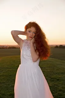 清新唯美可爱的女孩摄影图片