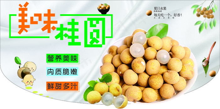 桂圆|超市海报|超市水果|超市生鲜区|水果|龙眼|异形