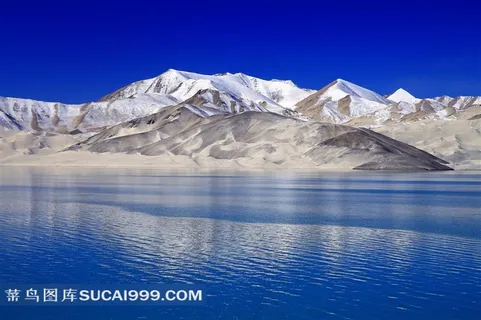 新疆布伦口白沙湖雪景素材 新疆布伦口白沙湖雪景素材