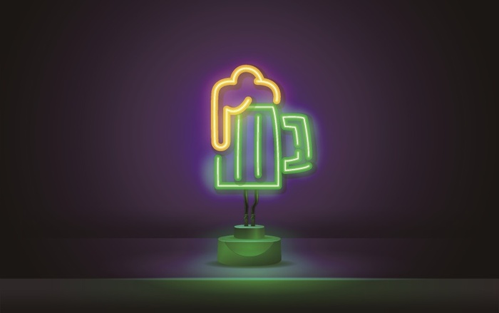 创新霓虹灯设计eps,ai矢量模版下载