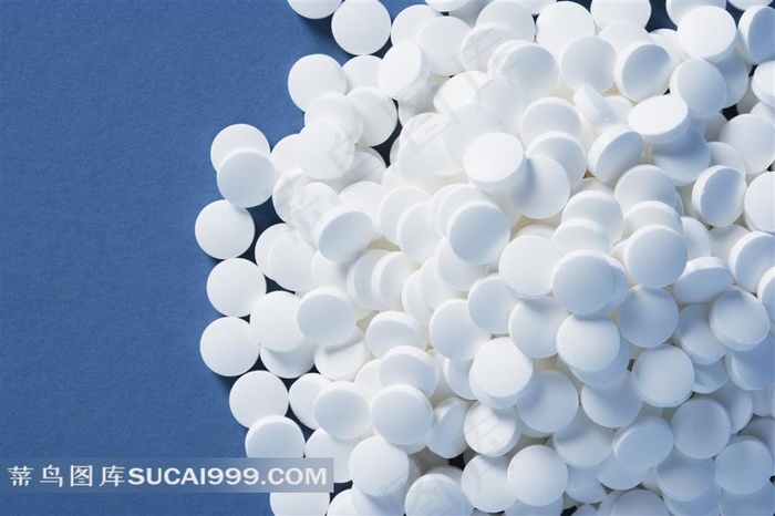白色药粒素材