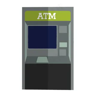 ATM机卡通图片