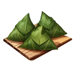 粽子绿叶免抠
