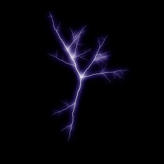 紫色闪电素材图片