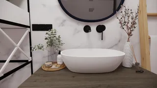 浴室现代简约风格特写场景近景(25)