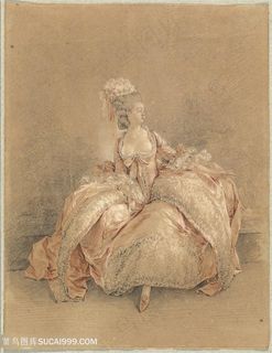 复古妇人装饰画