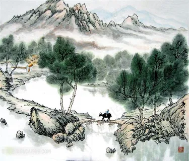 中国风山水画高清素材 中国风山水画高清素材