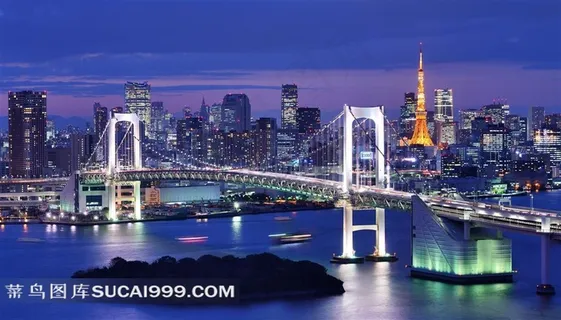 东京夜景高清摄影图片