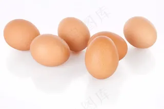 横着排列的鸡蛋高清摄影图片