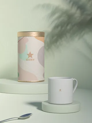 高端品牌茶叶包装盒纸袋智能贴图样机产品效果图展示PSD素材模板