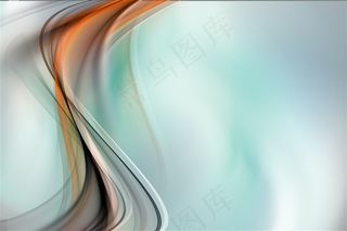 浅绿色渐变清新波浪线条纹理背景高清图片