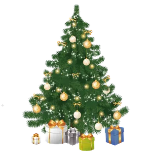 圣诞节平安夜圣诞树免扣素材圣诞元素