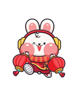 灯笼兔 兔年灯笼兔 新年兔 兔子 兔年兔子