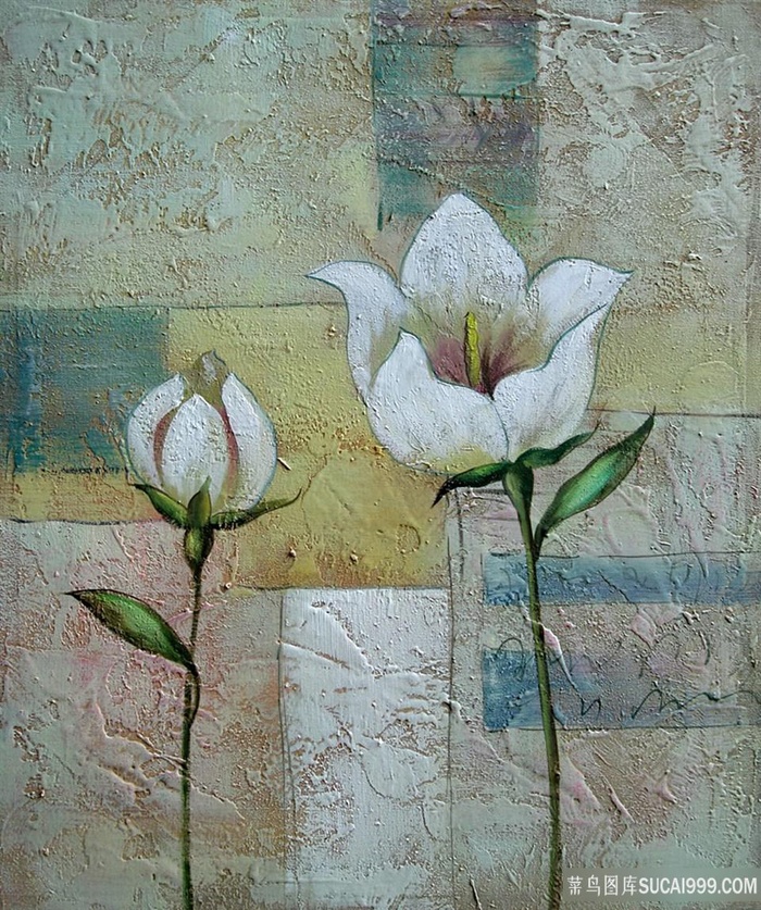 复古花卉唯美艺术装饰画