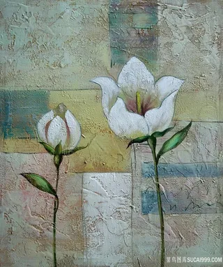 复古花卉唯美艺术装饰画