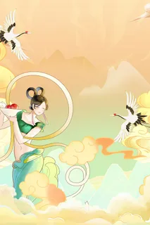 中式古典国潮来袭海报展板宣传背景图PSD设计PS模板素材