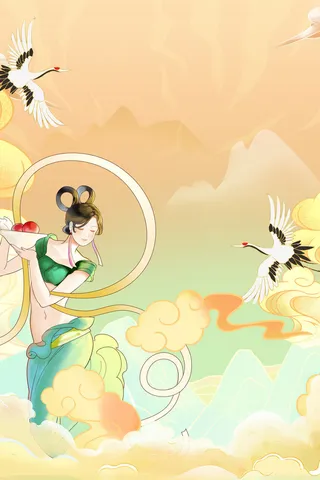 中式古典国潮来袭海报展板宣传背景图PSD设计PS模板素材