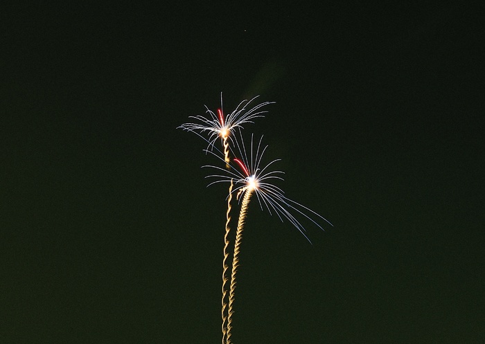 烟花夜空中