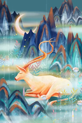 敦煌系列国潮插画