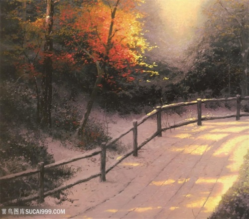 托马斯风景原版油画