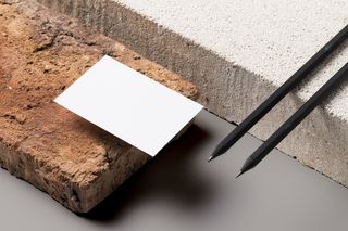 石头背景高档轻奢名片样机