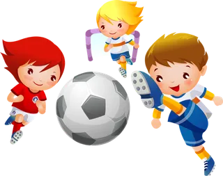孩子踢足球