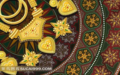 民族珠宝首饰背景素材 民族珠宝首饰背景素材