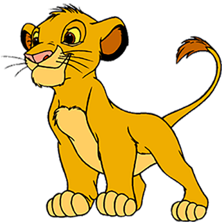 狮子王卡通简笔人物素材