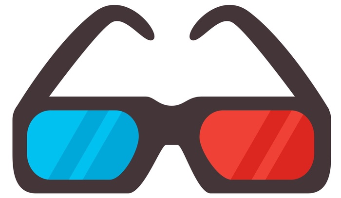 3D电影眼镜cdr矢量模版下载