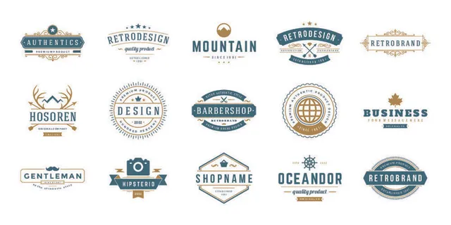 设计勋章标志素材