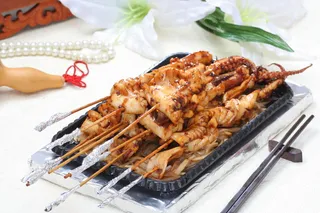 铁板串鱿鱼