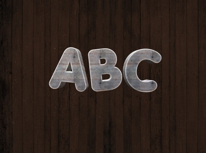 ps3D立体字效