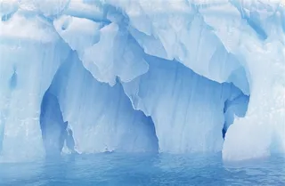 冰川局部特写图片