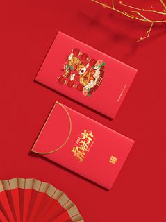 2022年虎年新年春节礼盒场景样机