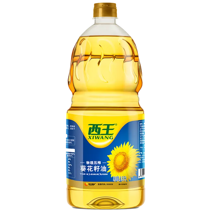 西王葵花籽油1.8升超市商品白底图免抠实物摄影png格式图片透明底