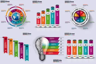 ppt素材3d数据图表模板可视化图形统计标签矢量图标模型ai源文件