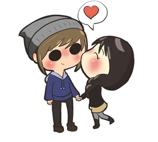 男孩女孩卡通简笔